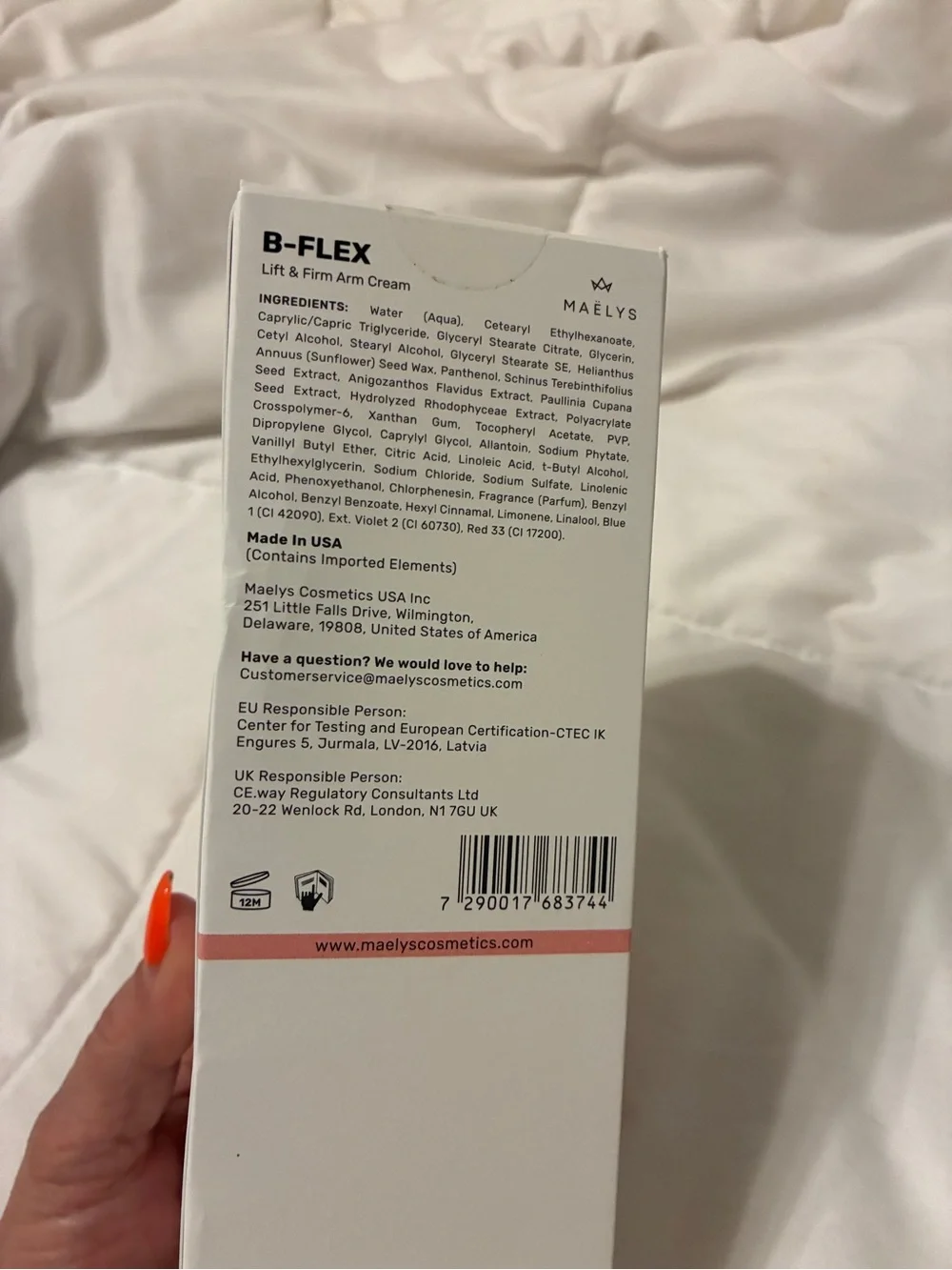 MAELYS B-FLEX Lift & Firm Arm Cream - Pink